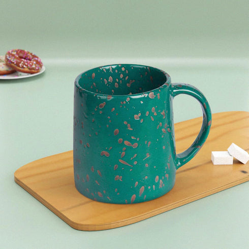 Speckle Green Ceramic Coffee Mug (Set of 4) - The Earth Store - Mug Set